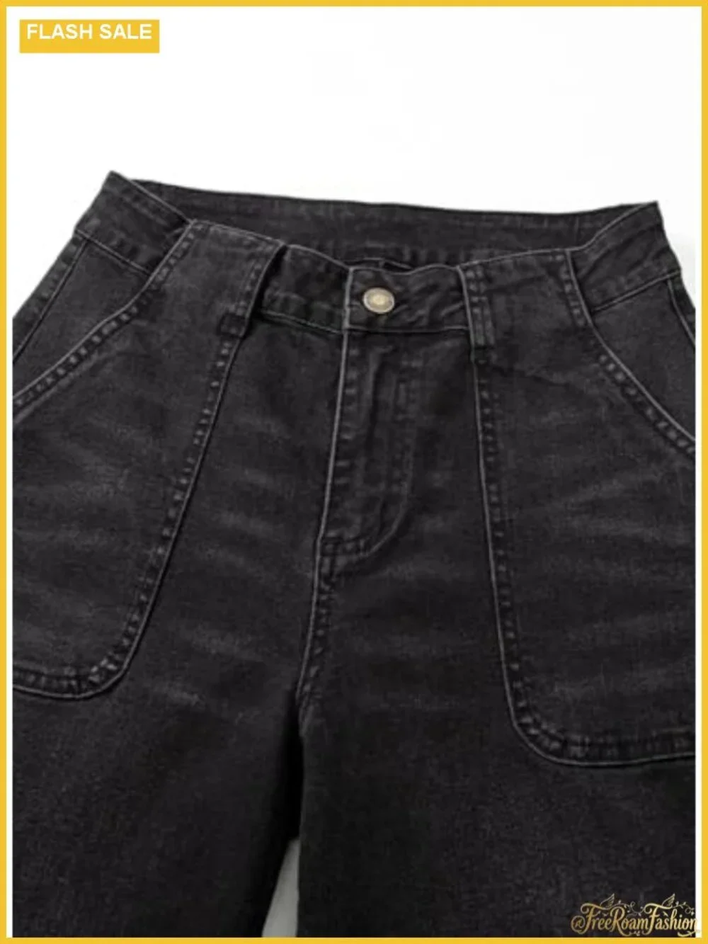 High Waisted Wide Leg Jeans Baggy Straight Leg Stretchy Denim Pants